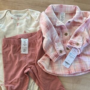 Carter's Pink and Cream Baby Outfit Set
